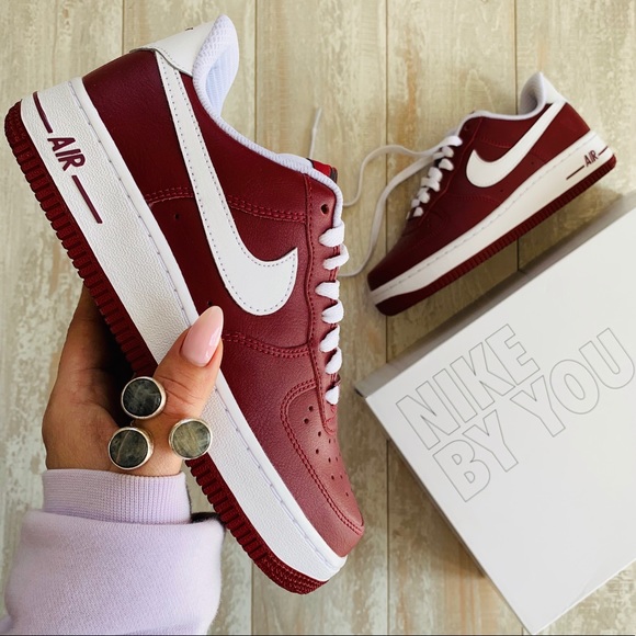 custom maroon air force ones